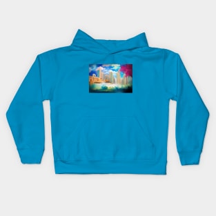 City in the Clouds Kids Hoodie